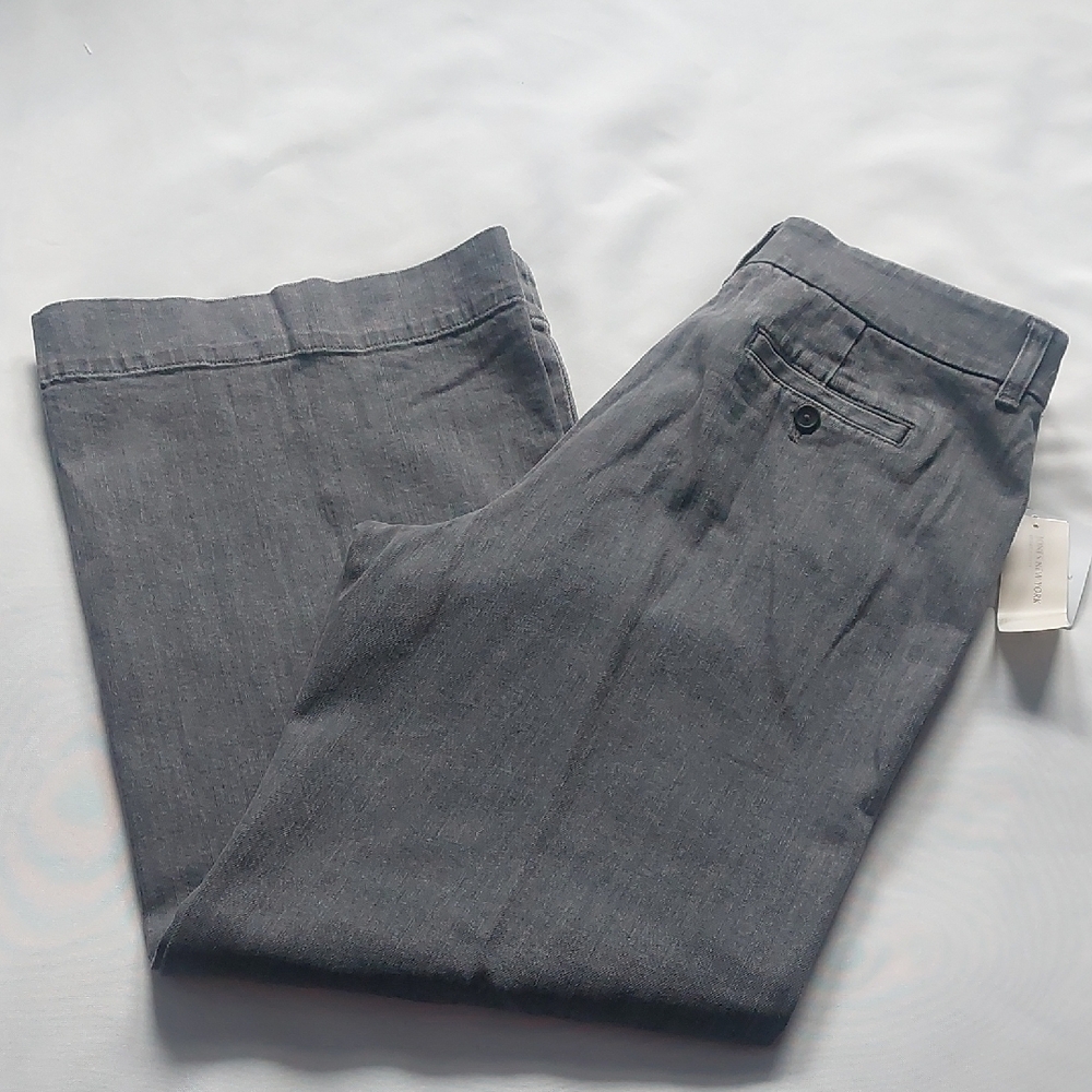 Jones New York Charcoal‎ Stretch Trousers Size 14P